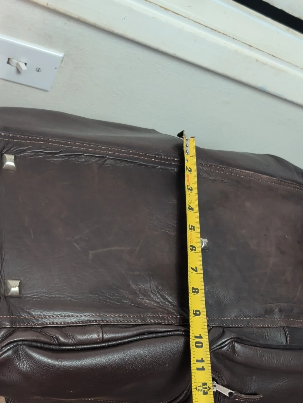 Latico NJ U.S.A. Men's Duffle Bag Brown Leather